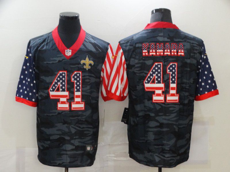 Men New Orleans Saints #41 Kamara Camouflage national flag Nike Limited NFL Jersey